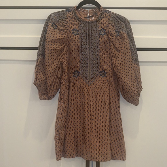 Anthropologie Embroidered Tunic Mini Dress NWT - Picture 3 of 5